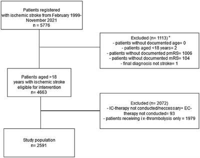 Outcomes in elderly patients undergoing endovascular thrombectomy in association with premorbid Rankin Scale scores